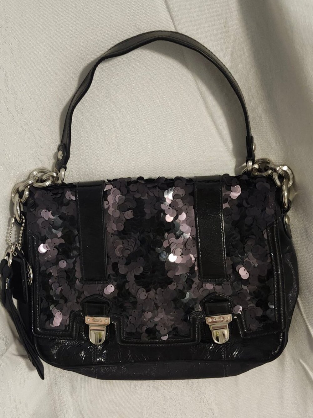 VINTAGE Coach Sequin Poppy "NYE" (New Year's Eve) Bag (Style #17899)